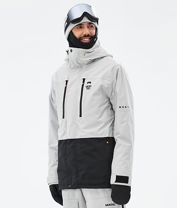 Montec Fawk Kurtka Snowboardowa Light Grey/Black