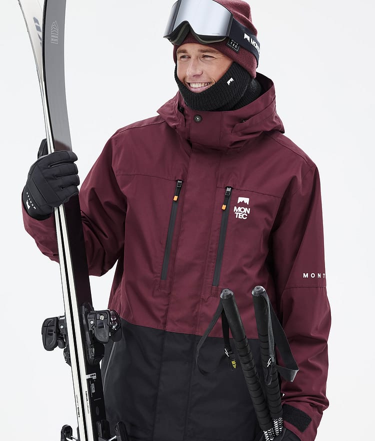 Montec Fawk Ski jas Heren Burgundy/Black, Afbeelding 2 van 10