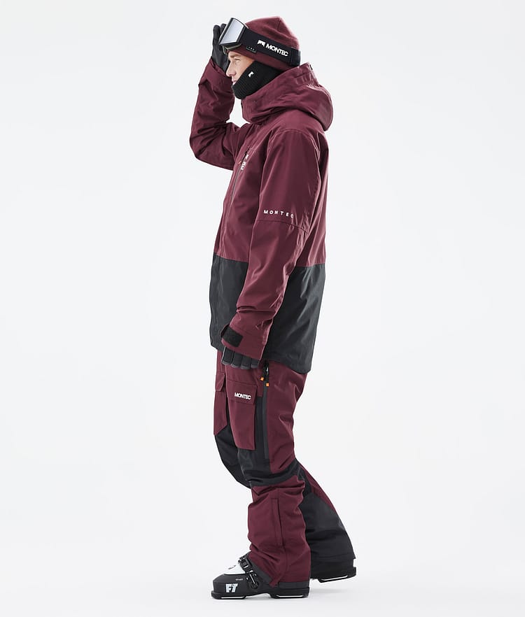 Montec Fawk Ski jas Heren Burgundy/Black, Afbeelding 4 van 10