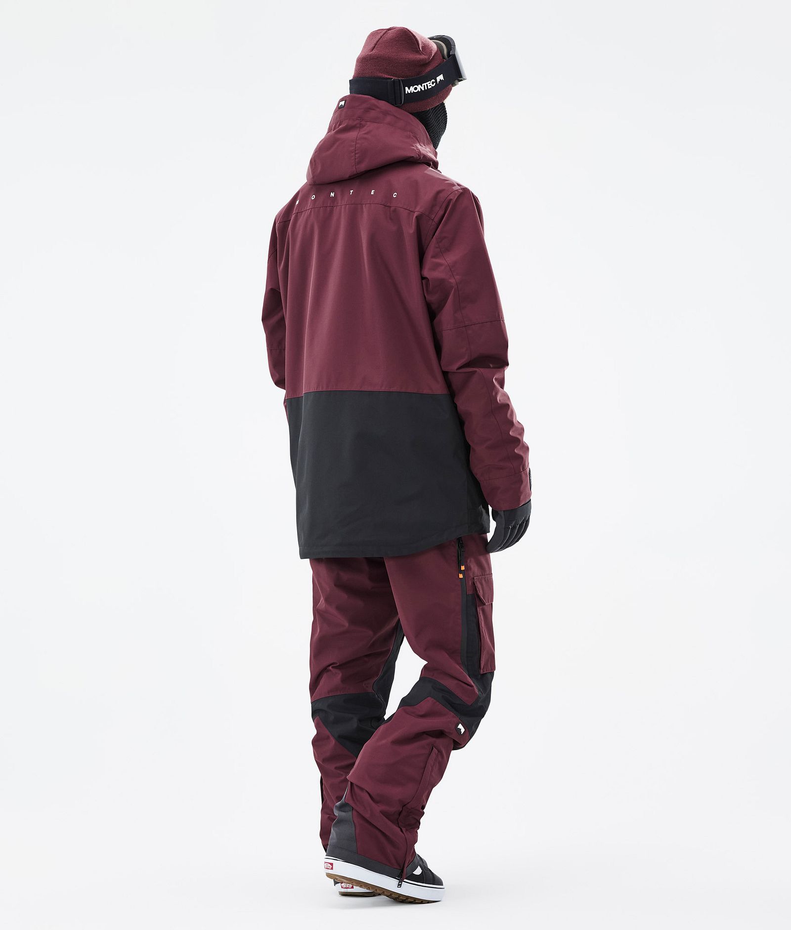 Montec Fawk Kurtka Snowboardowa Mężczyźni Burgundy/Black, Zdjęcie 5 z 10