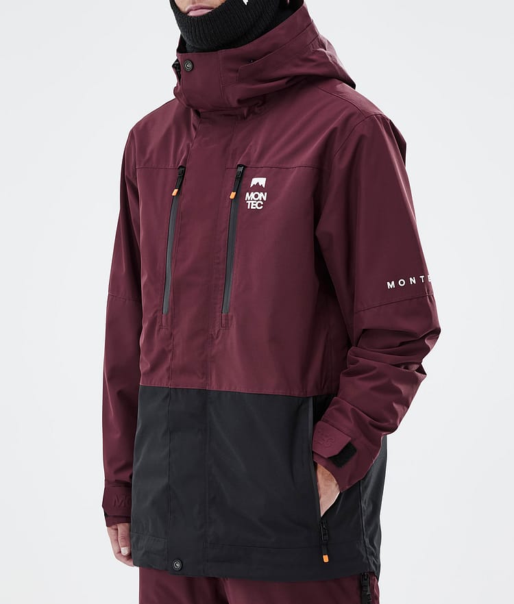 Montec Fawk Kurtka Snowboardowa Mężczyźni Burgundy/Black, Zdjęcie 8 z 10