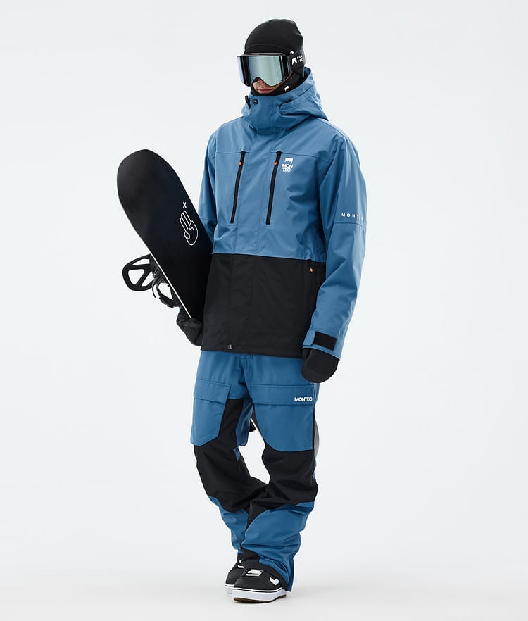 Montec Fawk Snowboard jas Heren Blue Steel/Black, Afbeelding 3 van 10