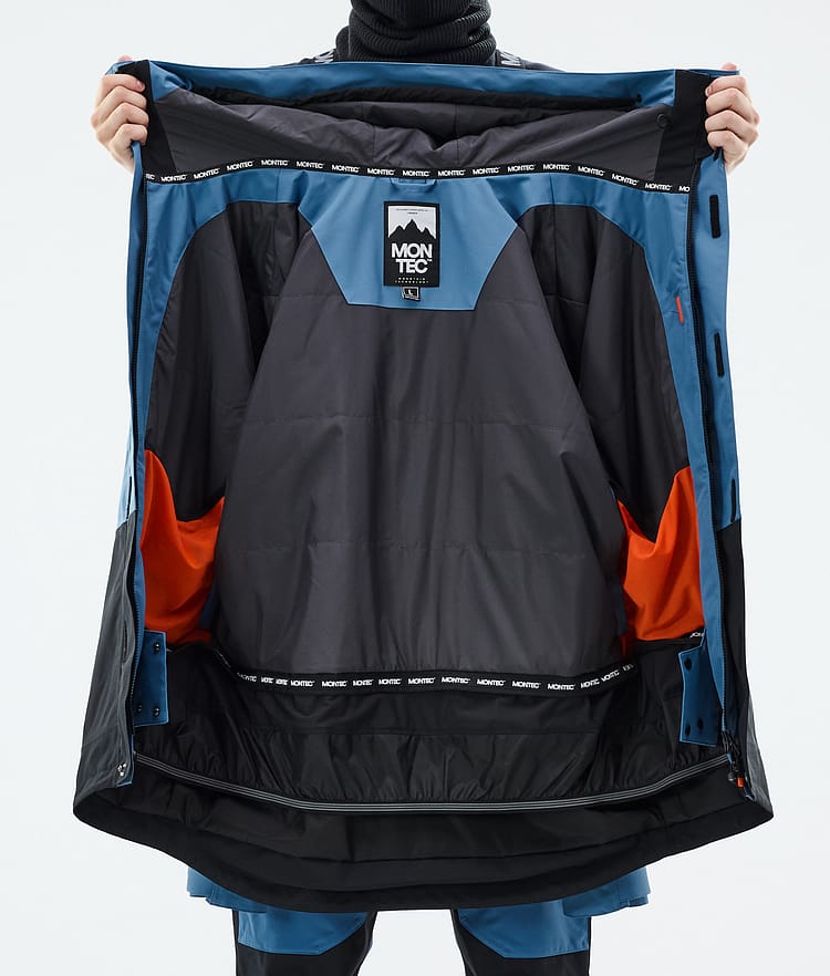 Montec Fawk Snowboard jas Heren Blue Steel/Black, Afbeelding 10 van 10