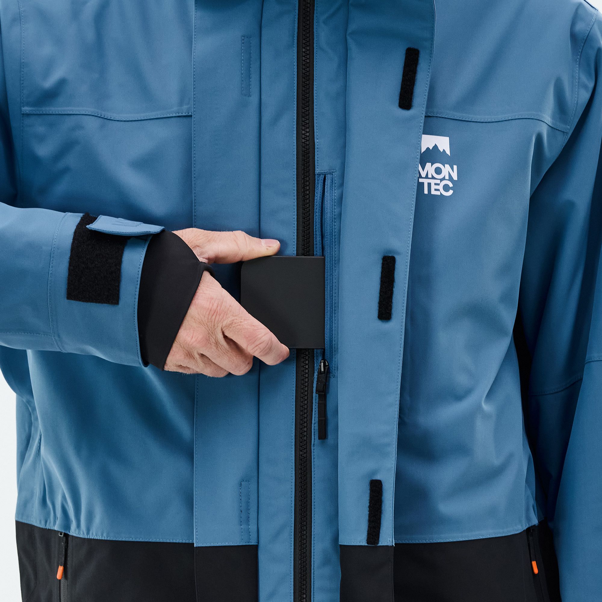 Montec Fawk Snowboard Jacket Men Blue Steel/Black | Ridestore.com