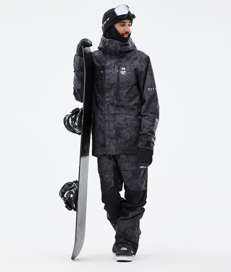 Montec Fawk Kurtka Snowboardowa Mężczyźni Black Tiedye, Zdjęcie 3 z 10