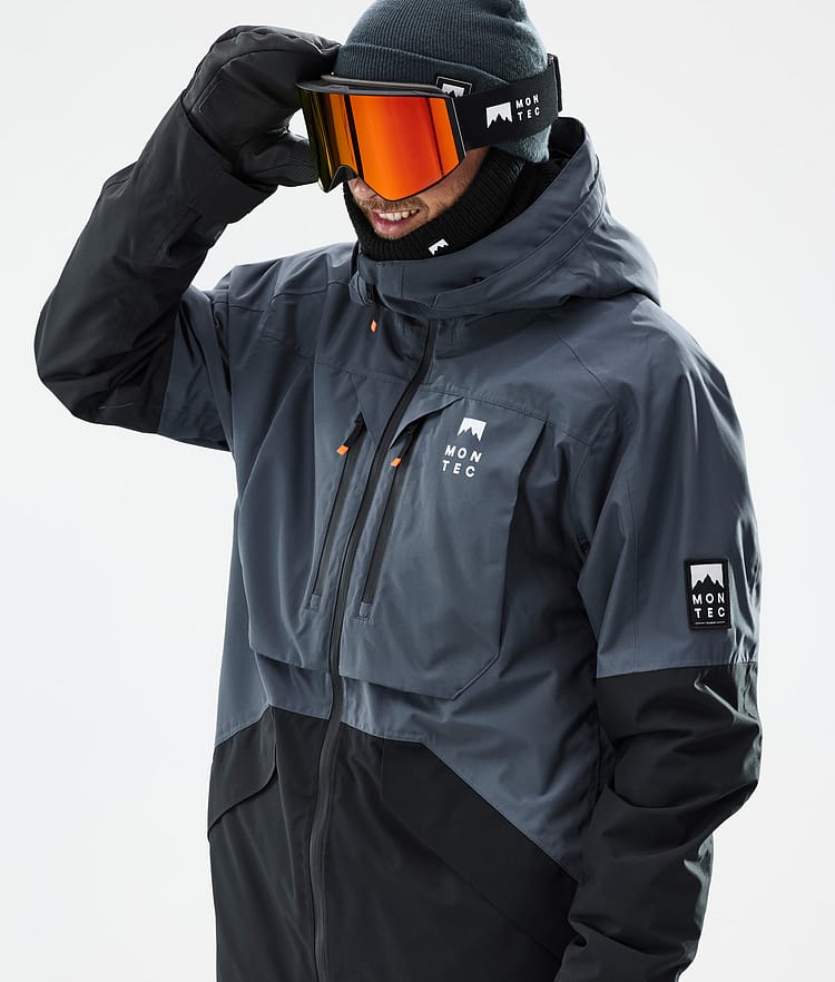 Montec Arch Snowboard Jacket Men Metal Blue/Black, Image 2 of 10