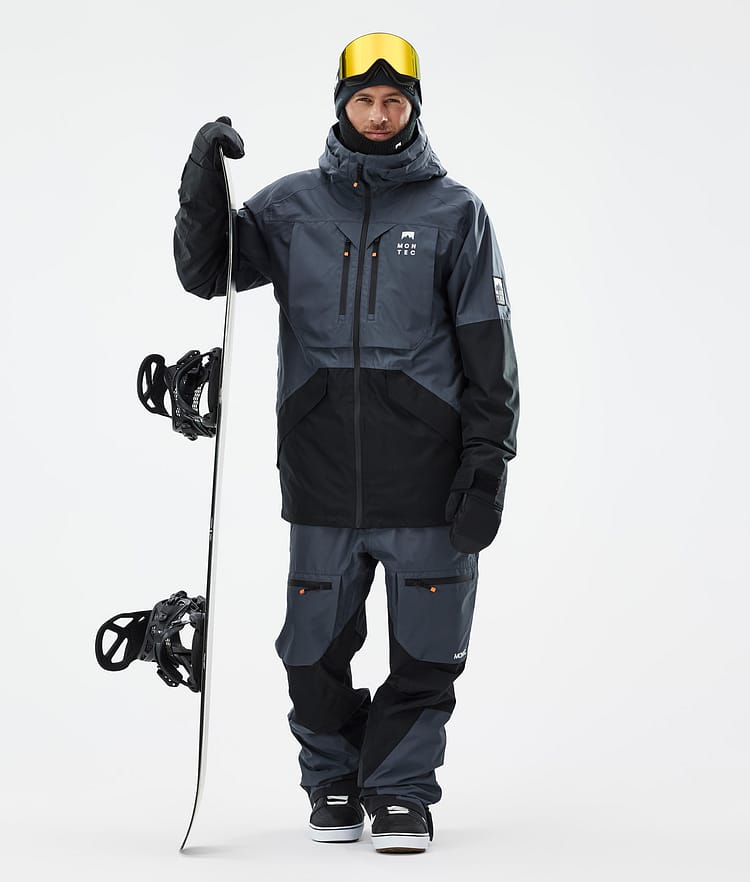 Montec Arch Snowboard Jacket Men Metal Blue/Black, Image 3 of 10