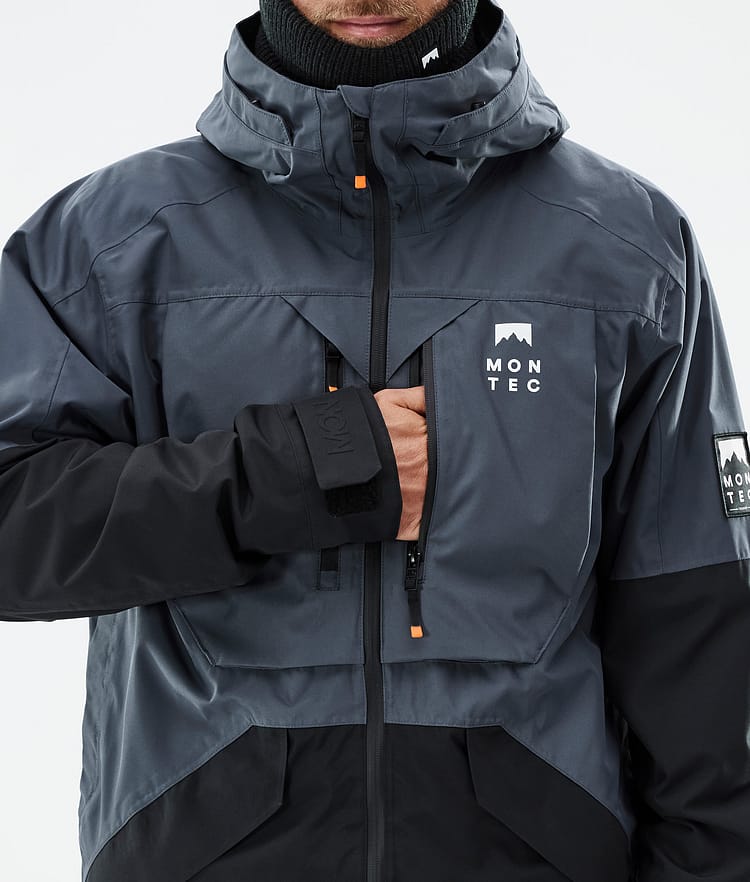 Montec Arch Snowboard Jacket Men Metal Blue/Black, Image 9 of 10