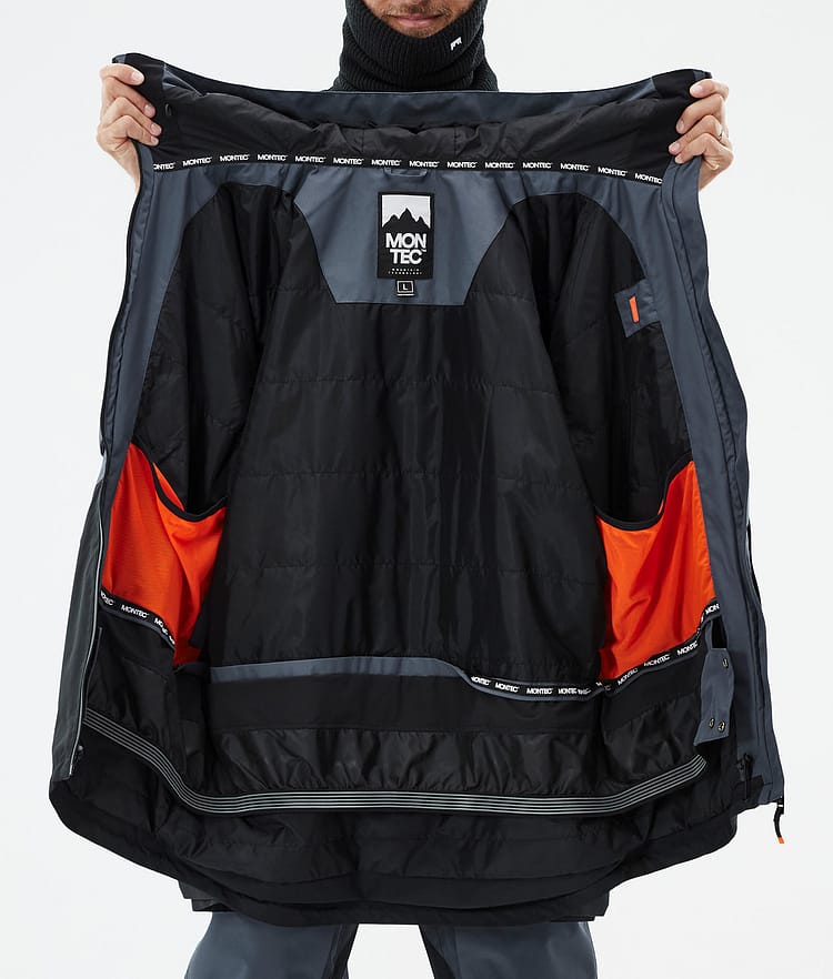 Montec Arch Snowboard Jacket Men Metal Blue/Black, Image 10 of 10