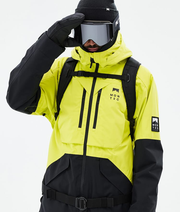 Montec Arch Ski jas Heren Bright Yellow/Black, Afbeelding 2 van 10