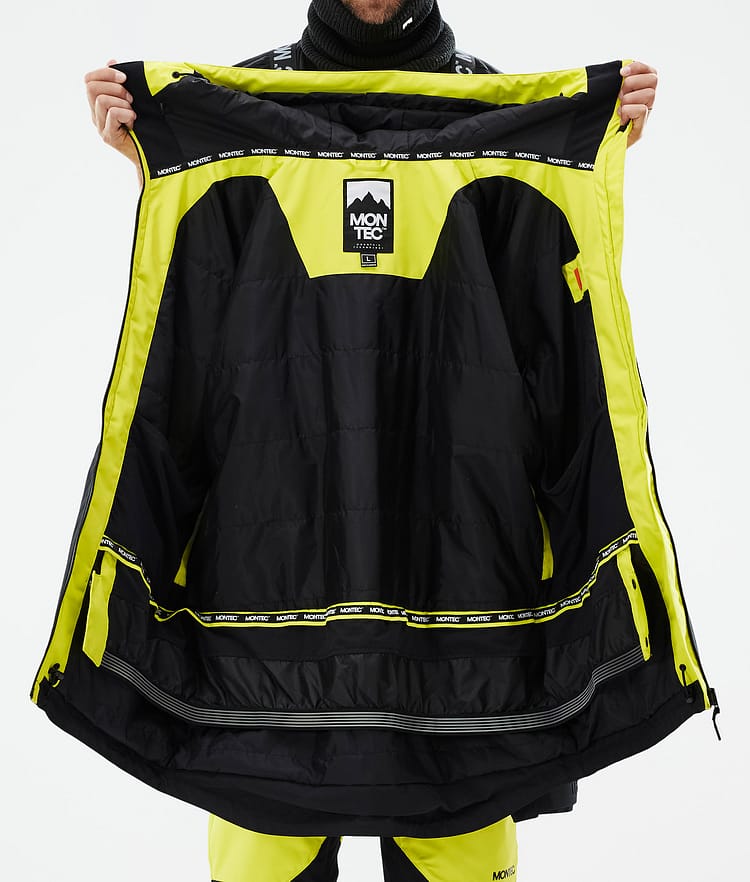 Montec Arch Snowboard Jacket Men Bright Yellow/Black, Image 10 of 10
