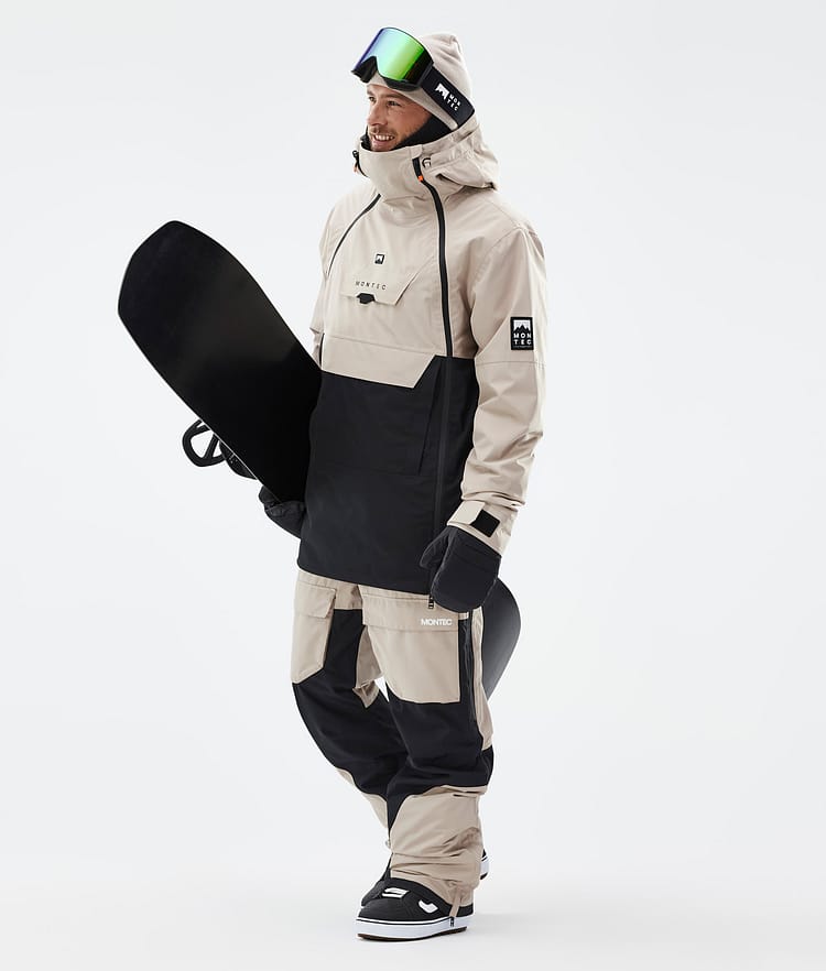 Montec Fawk Spodnie Snowboardowe Mężczyźni Sand/Black