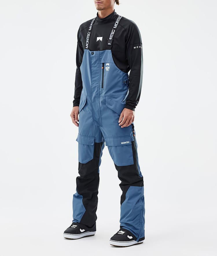 Montec Fawk Pantalones Snowboard Hombre Blue Steel/Black - Azul