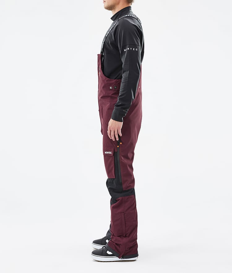 Montec Fawk Pantaloni Snowboard Uomo Burgundy/Black, Immagine 2 di 6