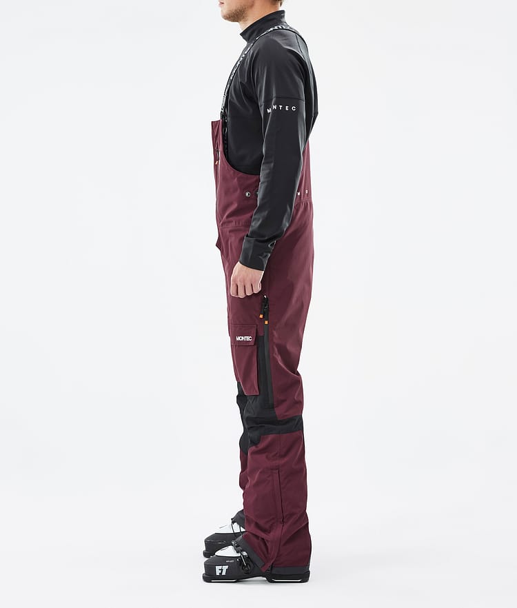 Montec Fawk Pantalones Esquí Hombre Burgundy/Black, Imagen 2 de 6