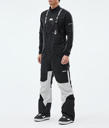 Montec Fawk Pantaloni Snowboard Uomo Black/Light Grey