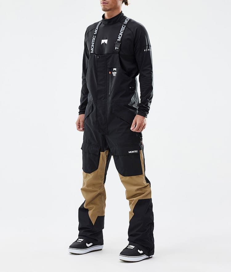 Montec Fawk Men's Snowboard Pants Black/Gold