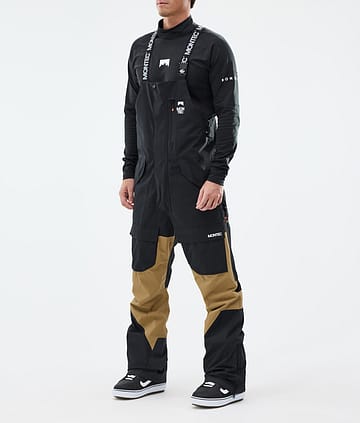Montec Fawk Pantaloni Snowboard Uomo Black/Gold