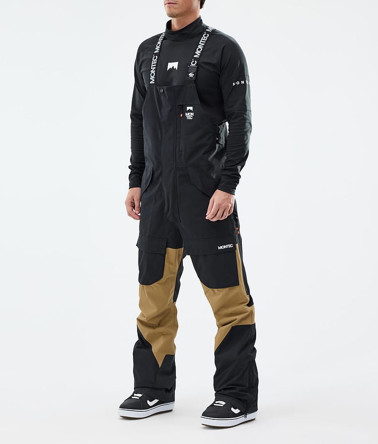 Montec Fawk Snowboard Broek Heren Black/Gold, Afbeelding 1 van 6