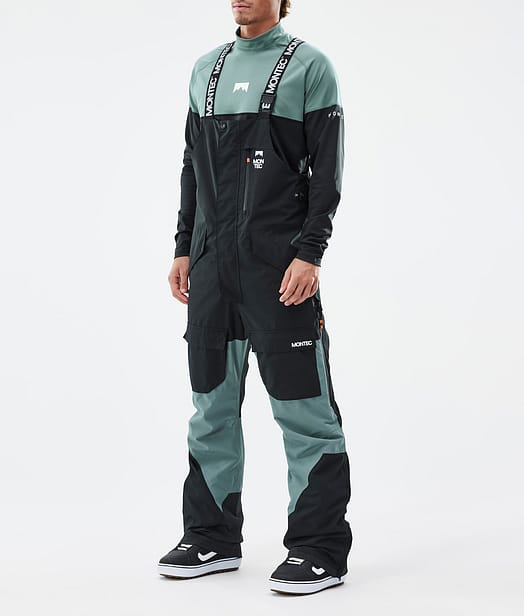 Montec Fawk Pantaloni Snowboard Uomo Black/Atlantic