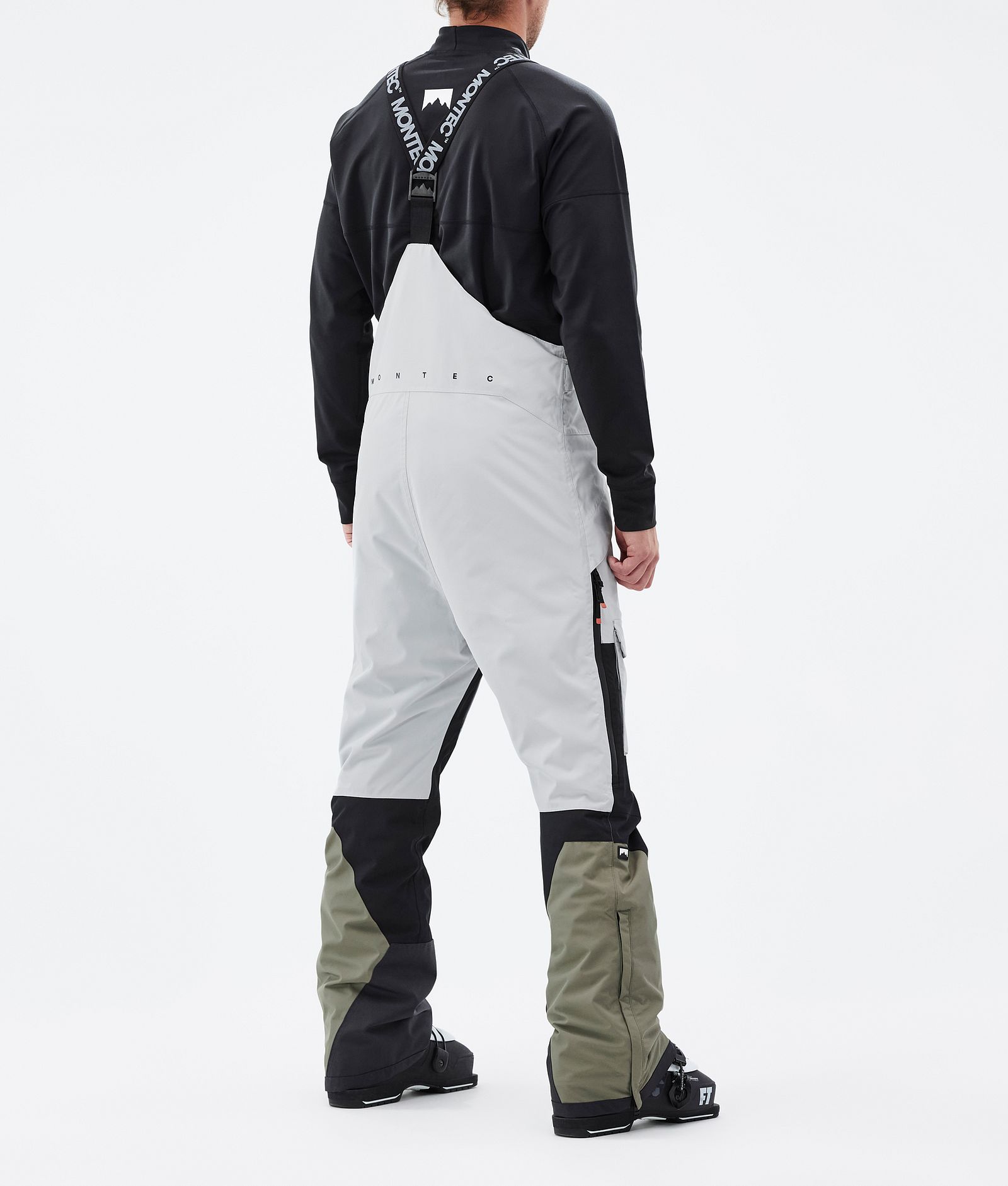 Montec Fawk Pantaloni Sci Uomo Light Grey/Black/Greenish