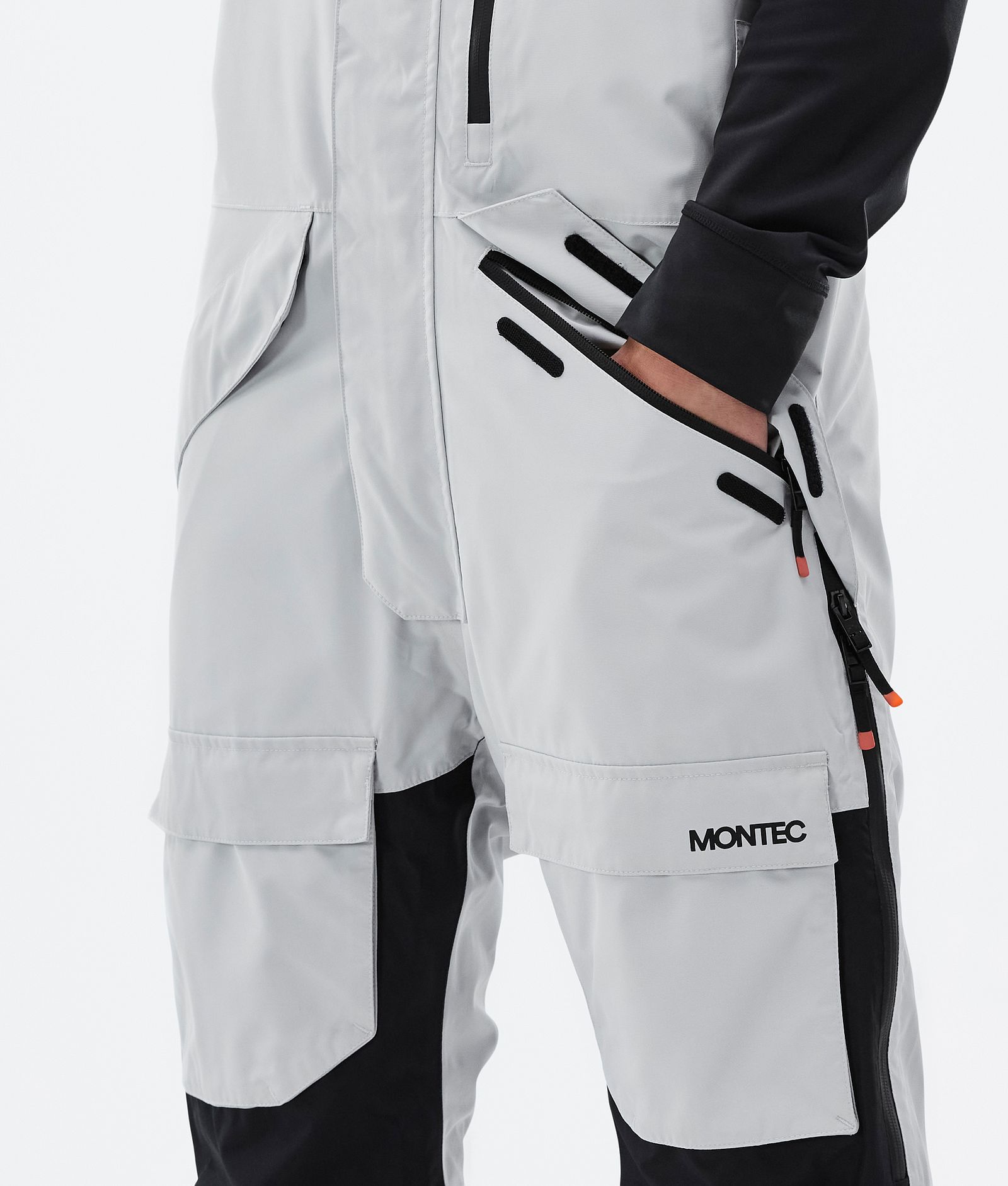 Montec Fawk Pantalon de Snowboard Homme Light Grey/Black/Greenish, Image 4 sur 6