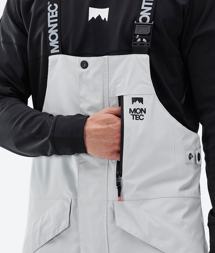 Montec Fawk Kalhoty na Snowboard Pánské Light Grey/Black/Greenish, Obrázek 5 z 6