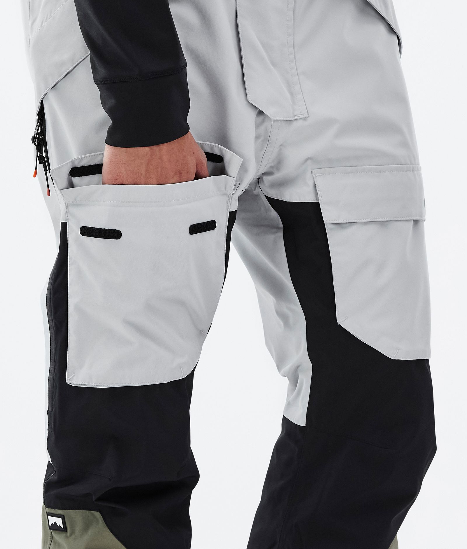 Montec Fawk Pantaloni Snowboard Uomo Light Grey/Black/Greenish