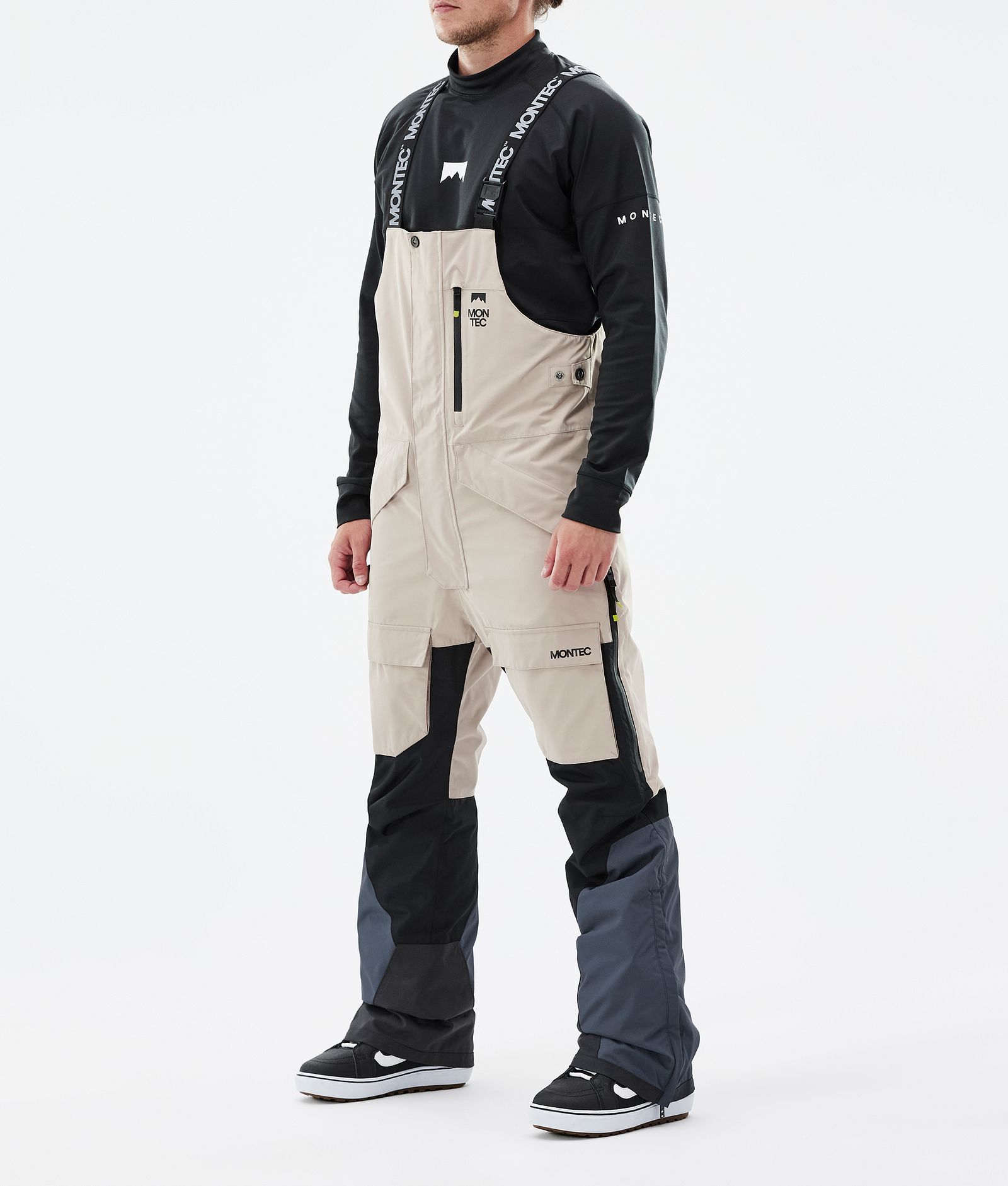 Montec Fawk Pantalon de Snowboard Homme Sand/Black/Metal Blue, Image 1 sur 6