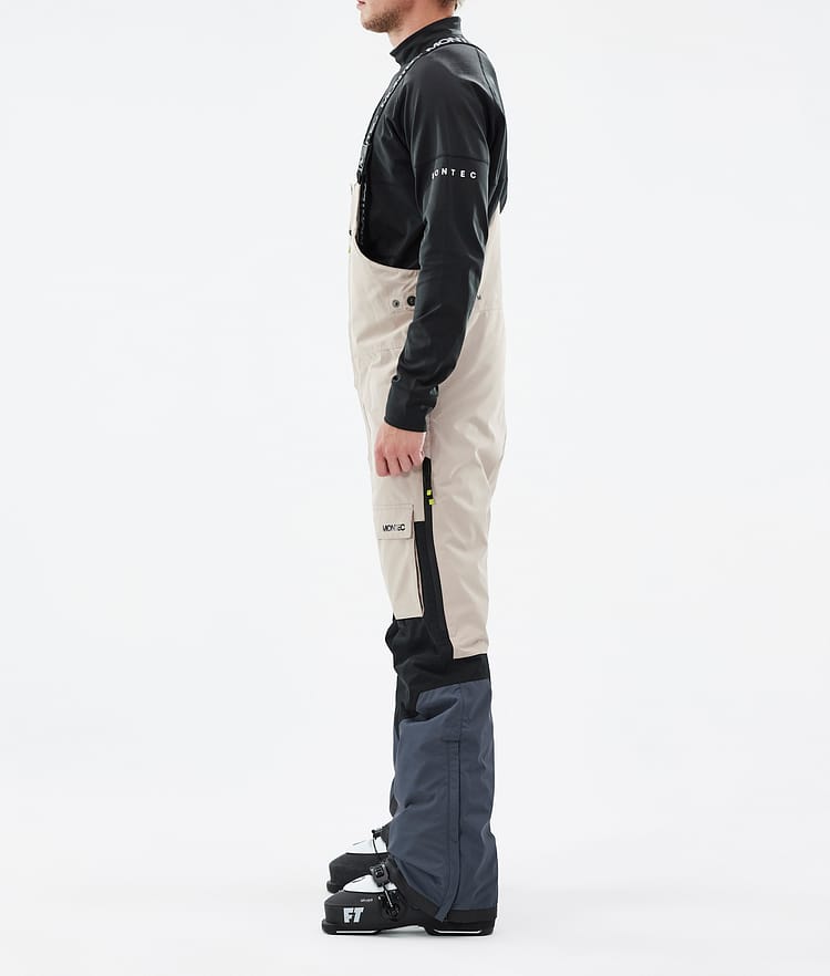 Montec Fawk Spodnie Narciarskie Mężczyźni Sand/Black/Metal Blue, Zdjęcie 2 z 6