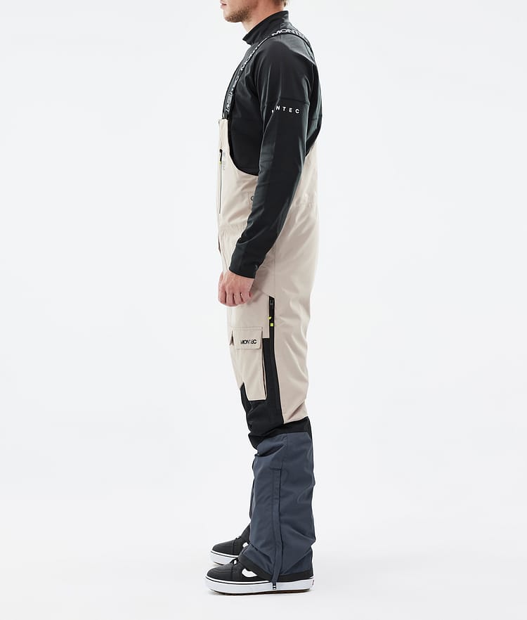 Montec Fawk Pantalones Snowboard Hombre Sand/Black/Metal Blue, Imagen 2 de 6