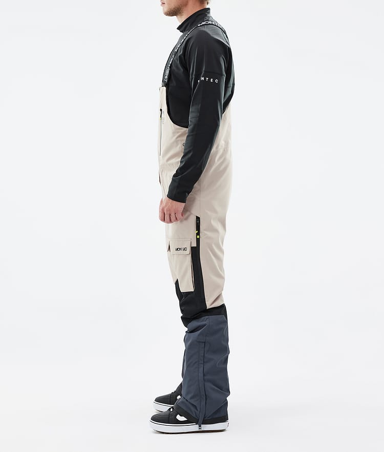 Montec Fawk Pantalon de Snowboard Homme Sand/Black/Metal Blue