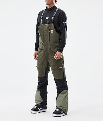Montec Fawk Pantaloni Snowboard Uomo Olive Green/Black/Greenish