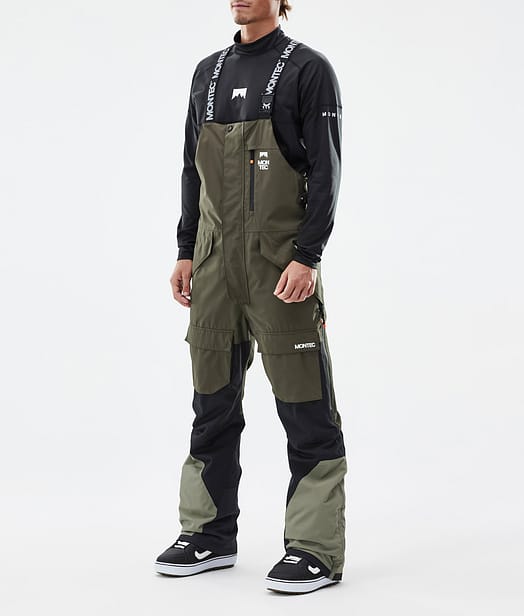 Montec Fawk Snowboard Broek Heren Olive Green/Black/Greenish