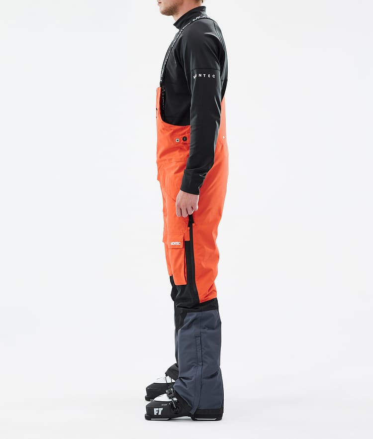 Montec Fawk Pantaloni Sci Uomo Orange/Black/Metal Blue