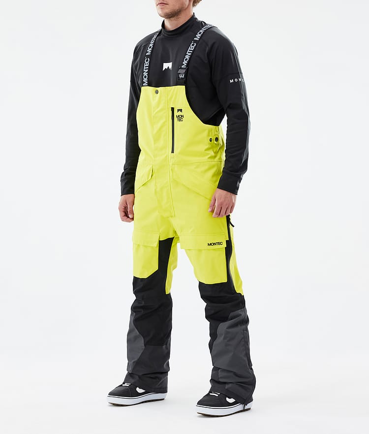 Montec Fawk Spodnie Snowboardowe Mężczyźni Bright Yellow/Black/Phantom, Zdjęcie 1 z 6