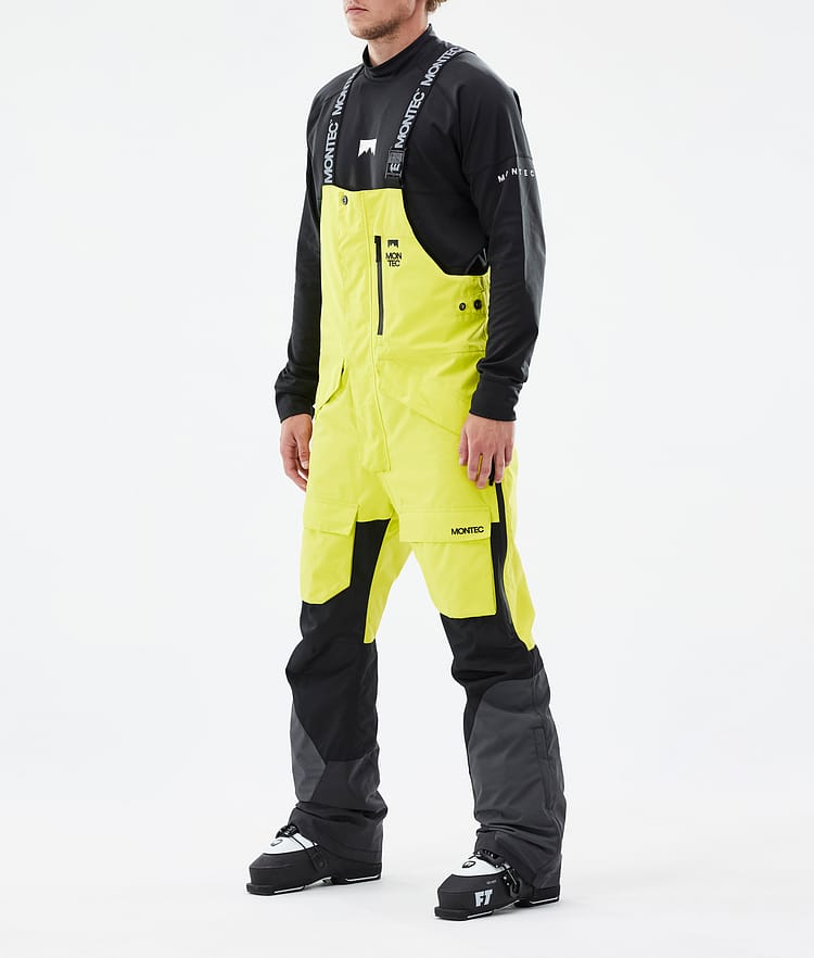 Montec Fawk Skibroek Heren Bright Yellow/Black/Phantom, Afbeelding 1 van 6