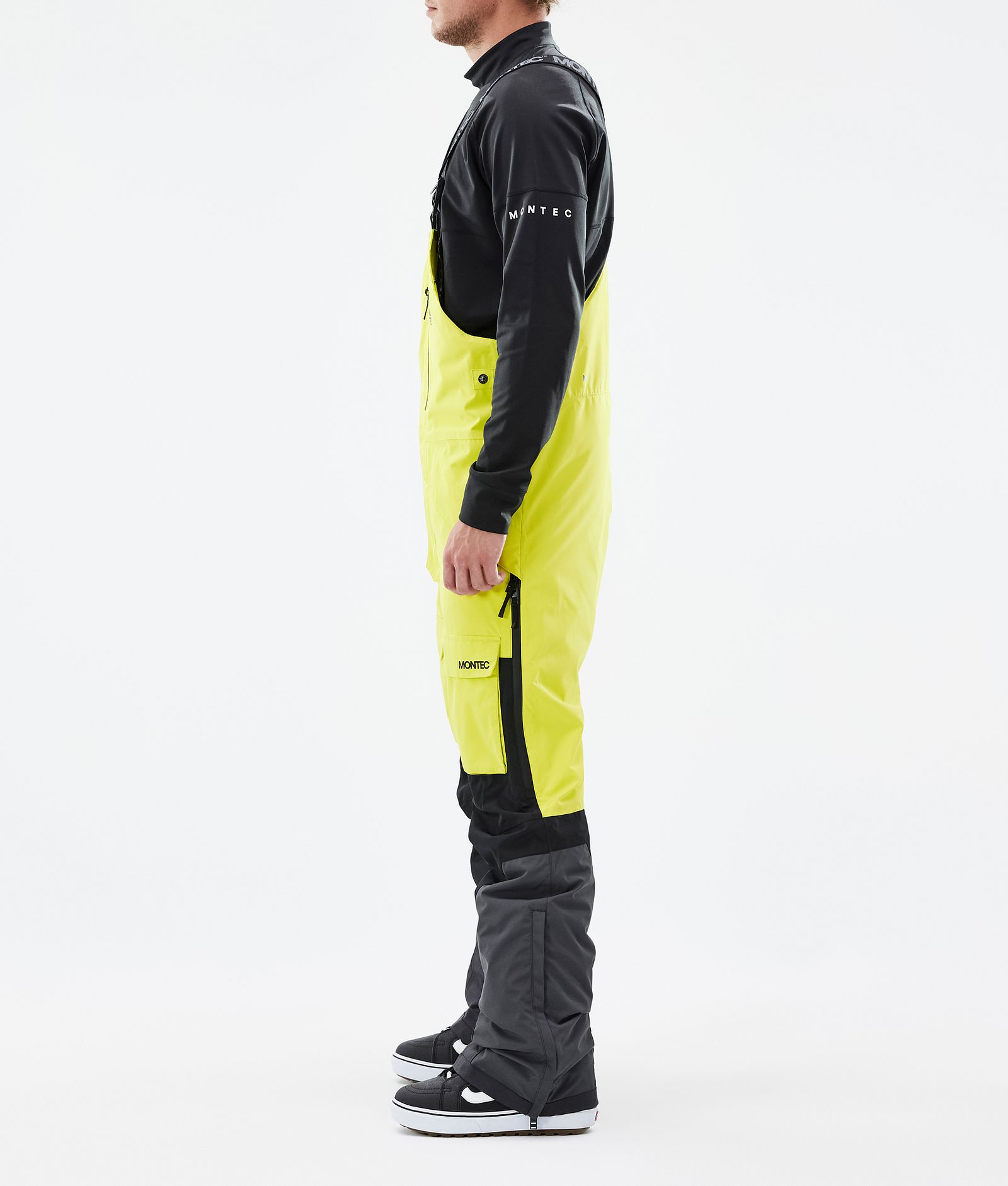Montec Fawk Snowboard Broek Heren Bright Yellow/Black/Phantom Renewed, Afbeelding 2 van 6