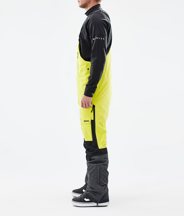 Montec Fawk Spodnie Snowboardowe Mężczyźni Bright Yellow/Black/Phantom, Zdjęcie 2 z 6