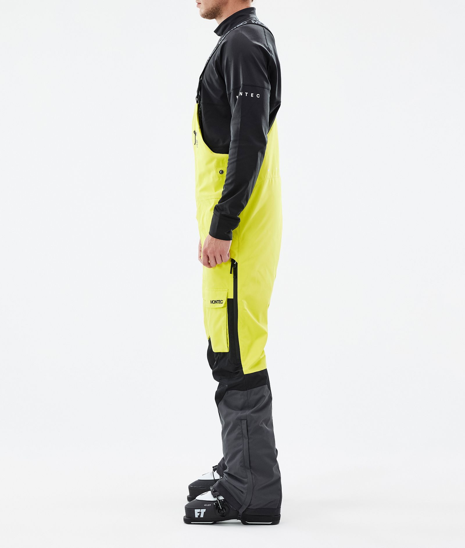 Montec Fawk Pantalon de Ski Homme Bright Yellow/Black/Phantom, Image 2 sur 6