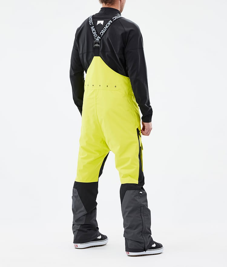 Montec Fawk Pantalon de Snowboard Homme Bright Yellow/Black/Phantom Renewed, Image 3 sur 6