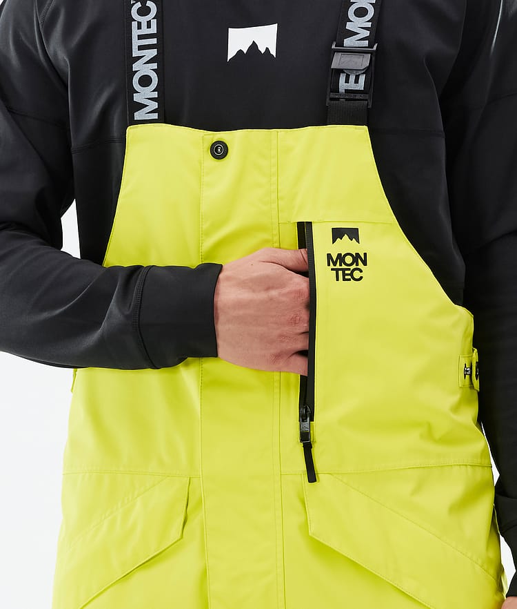 Montec Fawk Pantalon de Ski Homme Bright Yellow/Black/Phantom, Image 5 sur 6