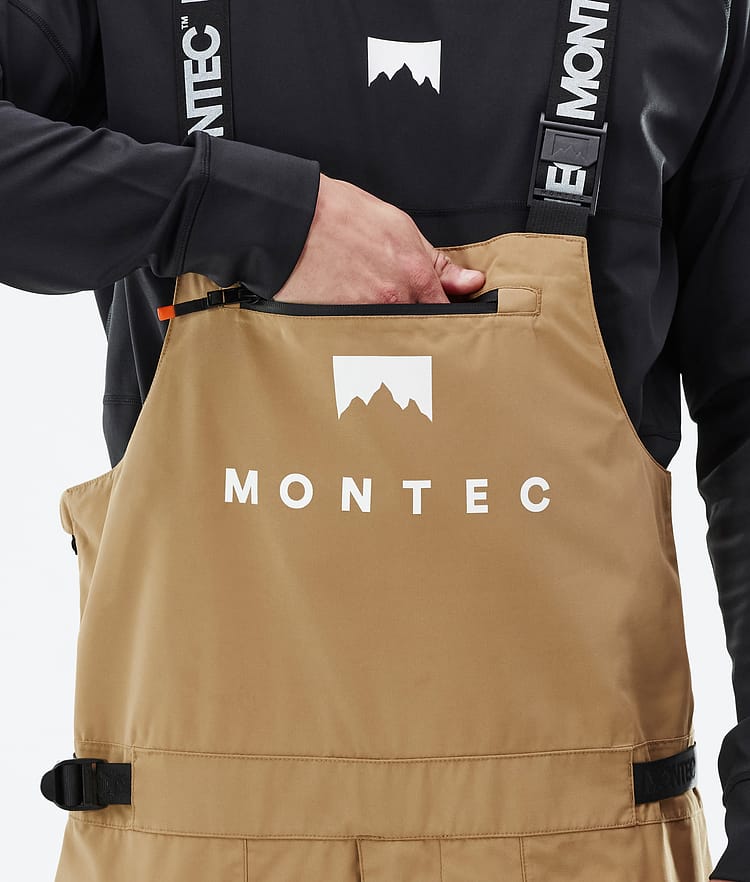 Montec Arch Spodnie Snowboardowe Mężczyźni Gold/Black, Zdjęcie 5 z 6