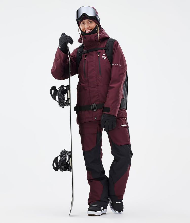 Montec Fawk W Snowboard Jacket Women Burgundy Renewed, Image 3 of 10