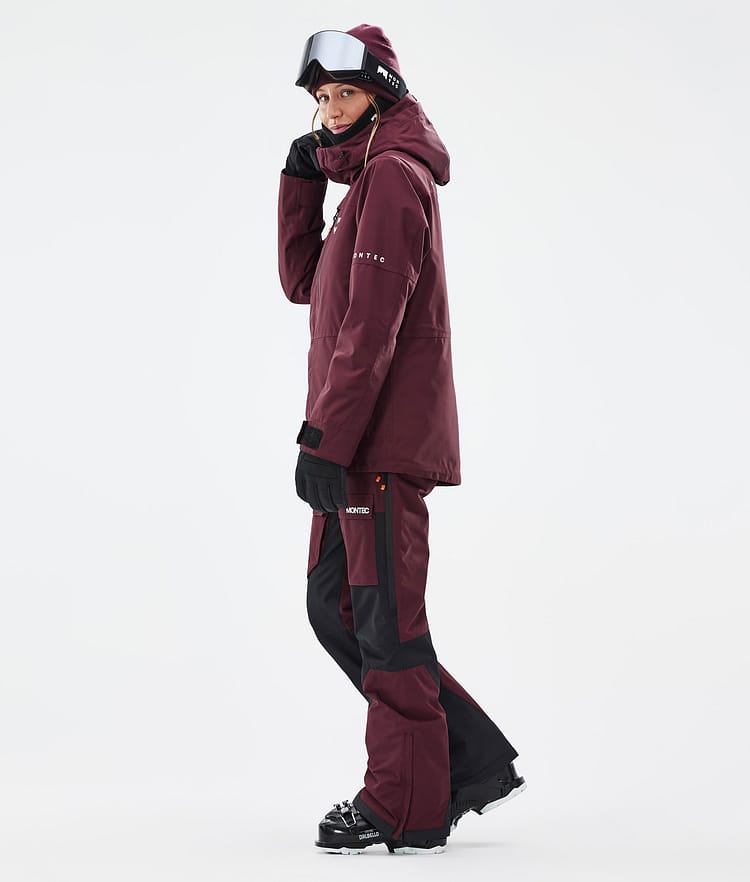 Montec Fawk W Ski jas Dames Burgundy, Afbeelding 4 van 10