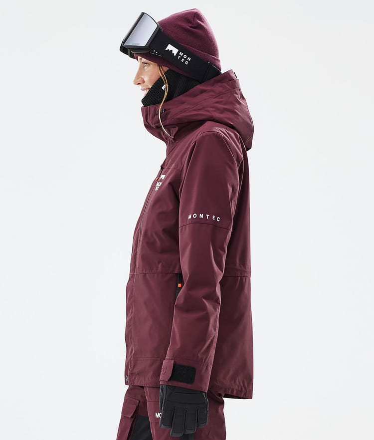 Montec Fawk W Giacca Snowboard Donna Burgundy Renewed, Immagine 6 di 10