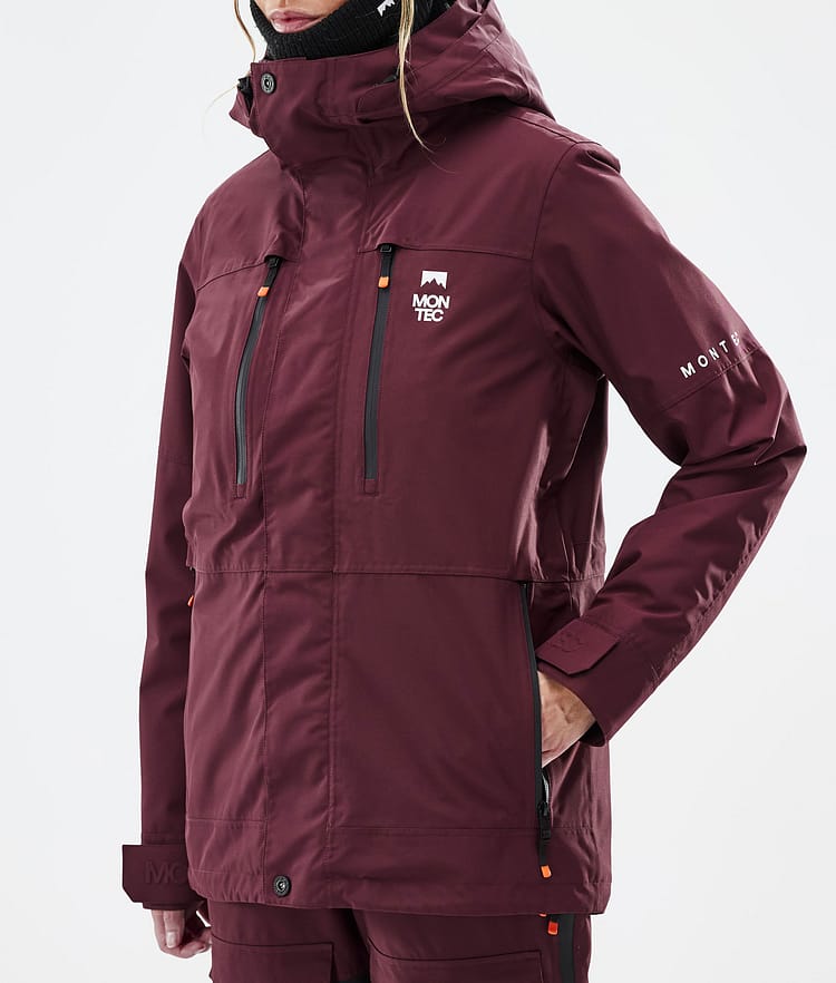 Montec Fawk W Ski Jacket Women Burgundy