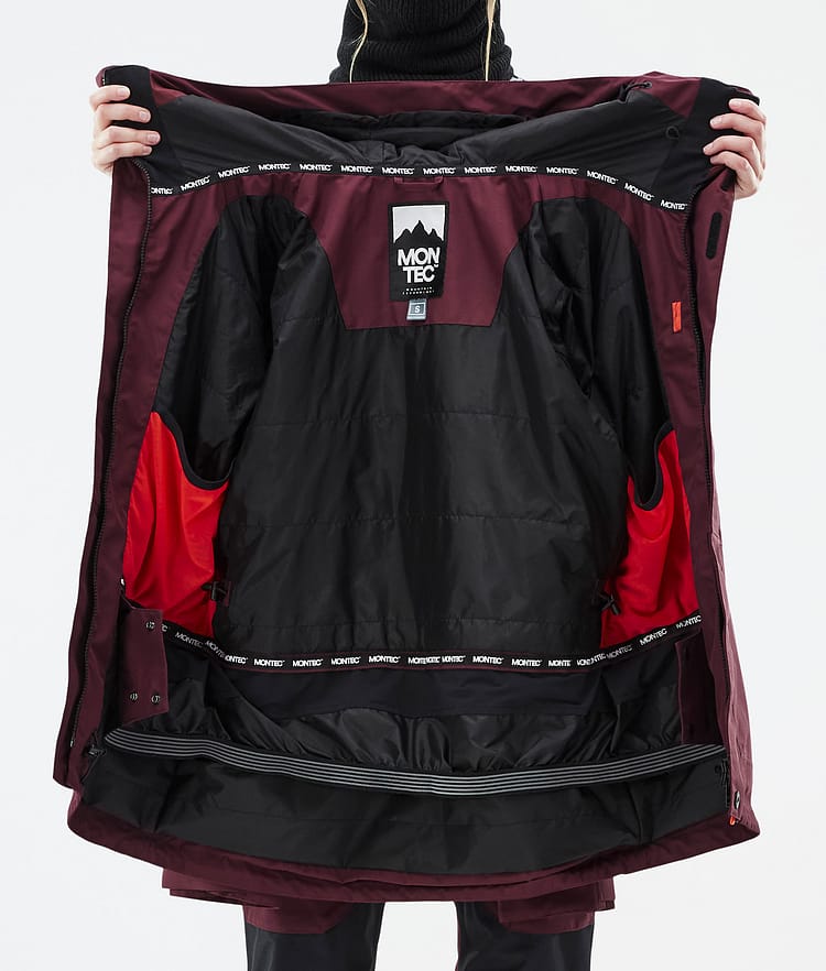 Montec Fawk W Snowboard jas Dames Burgundy, Afbeelding 10 van 10