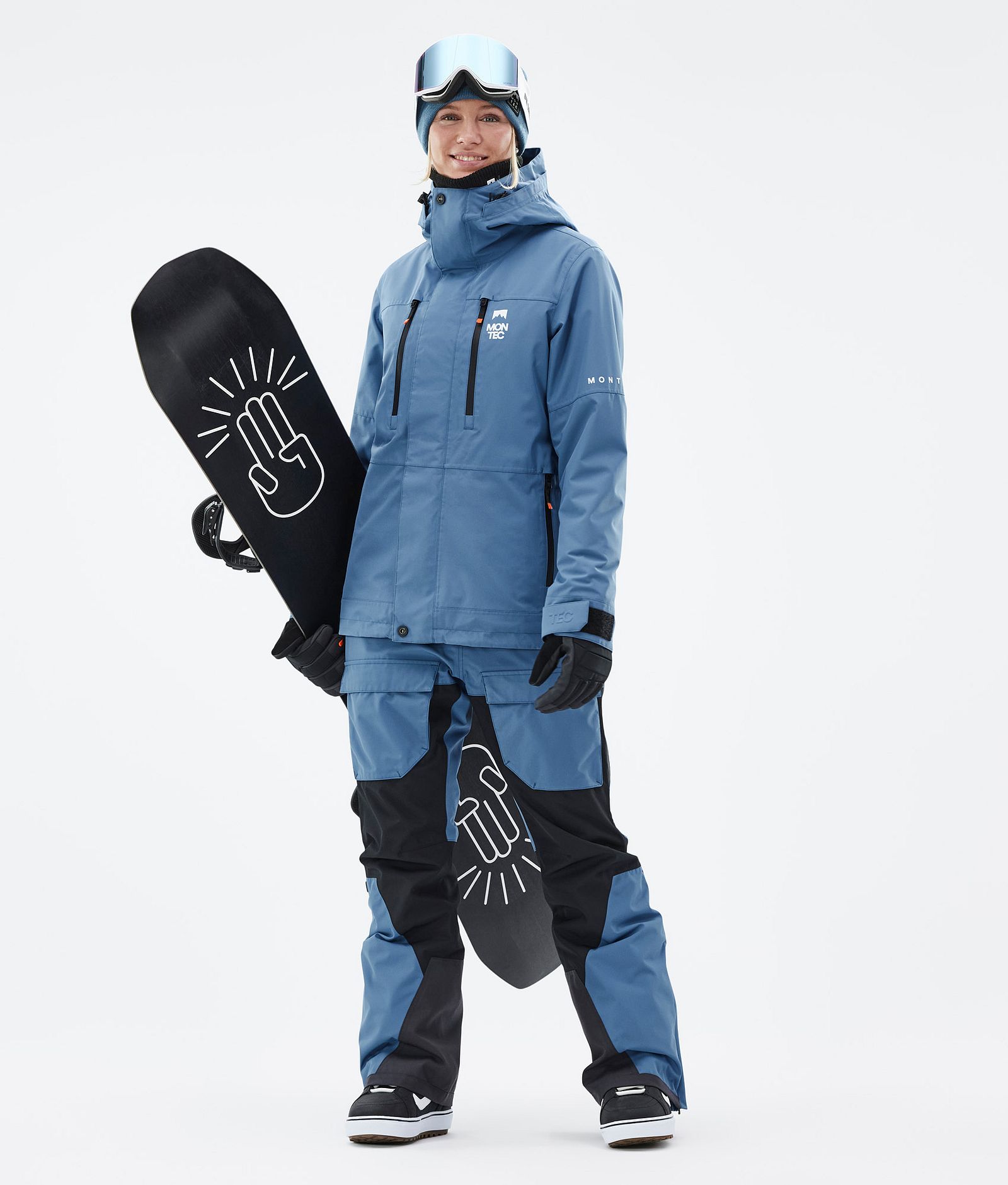 Montec Fawk W Kurtka Snowboardowa Kobiety Blue Steel