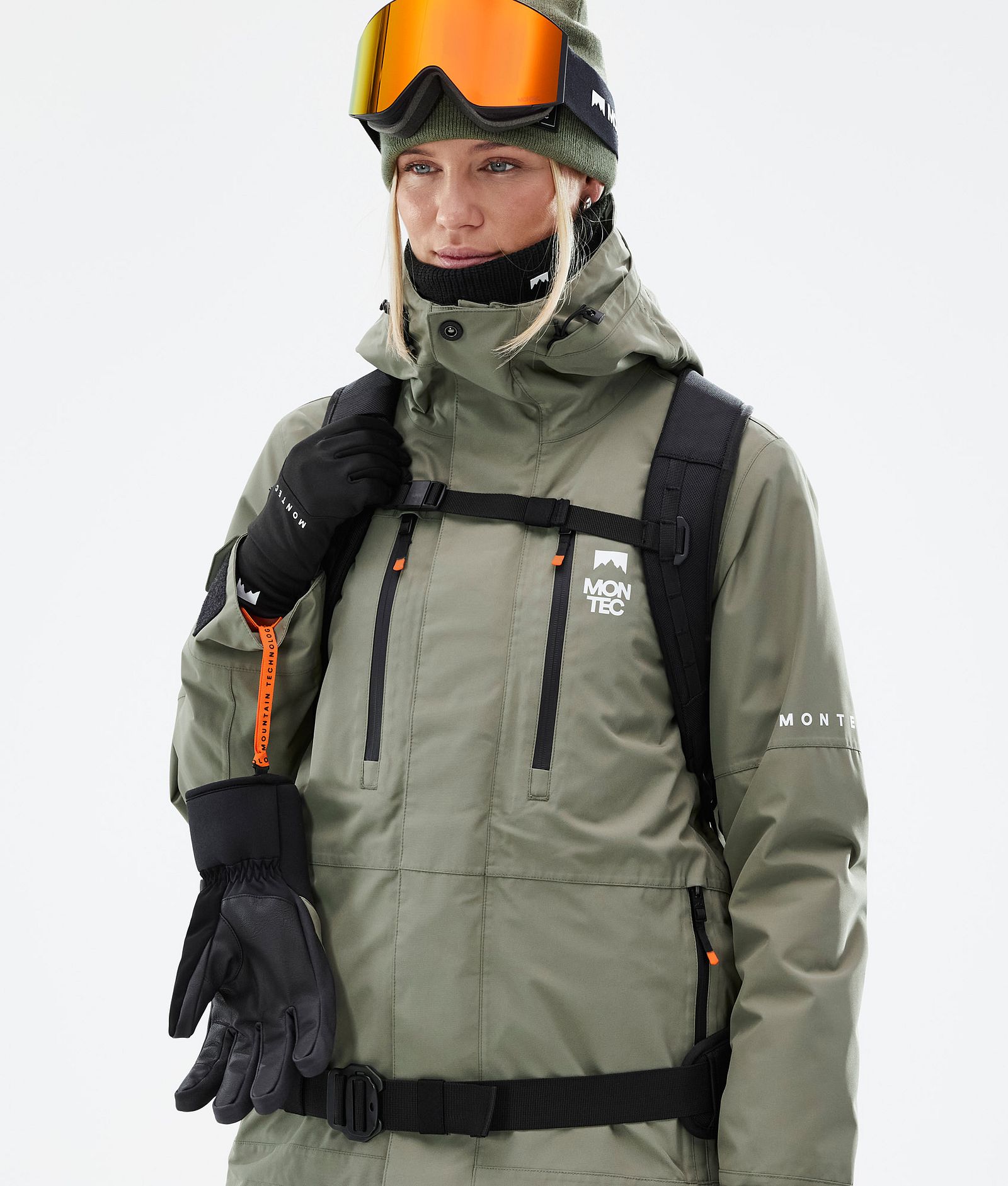Montec Fawk W Kurtka Snowboardowa Kobiety Greenish, Zdjęcie 2 z 10